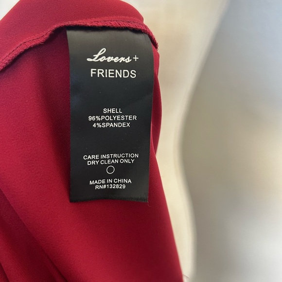 Lovers + Friends Burgundy Ruffle Pants - Picture 7 of 7